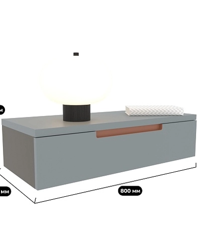 Тумба  навесная, фасады в эмали LE-514