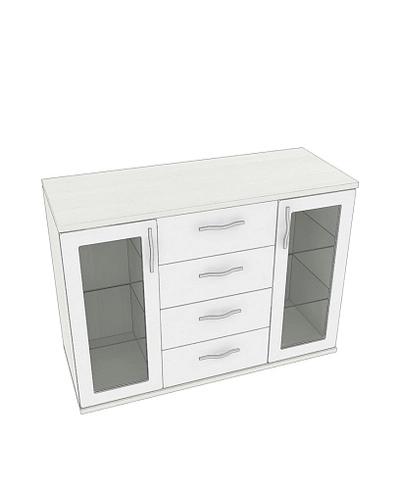 Комод со стеклянными полками P707.1