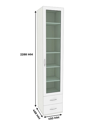 Шкаф книжный с ящиками P221.1
