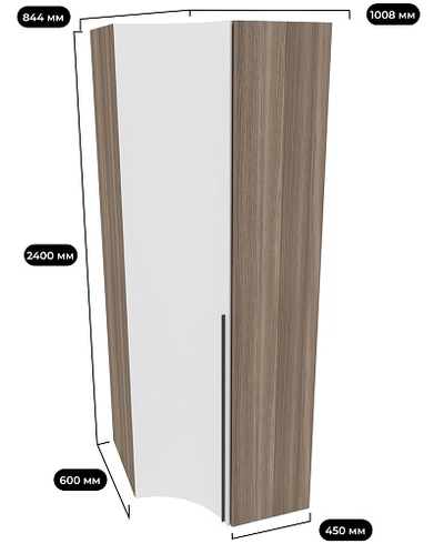 Шкаф угловой F218 L/R