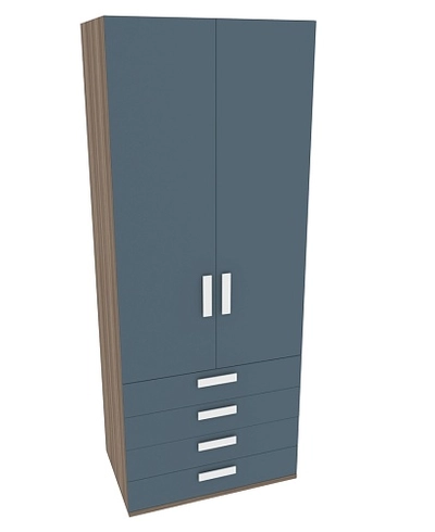 Шкаф двухдверный ,4 ящика E204