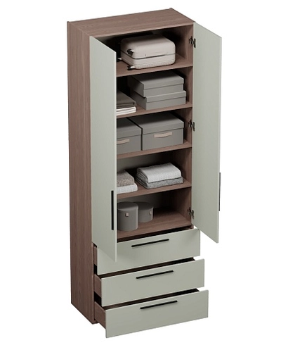 Шкаф книжный/для одежды с тремя ящиками L213