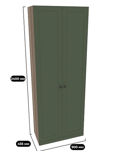 Шкаф двухдверный узкий A210.44-4