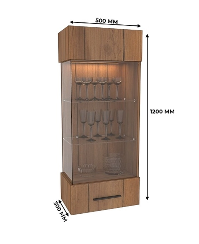Шкаф навесной с подсветкой L360 L/R
