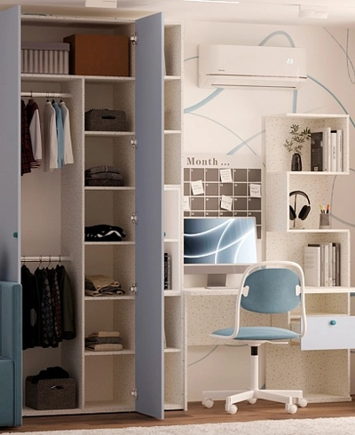 Рабочий стол со встроенным стеллажом HOF420