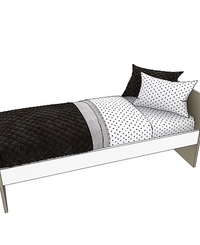 Кровать односпальная E901, 90x190