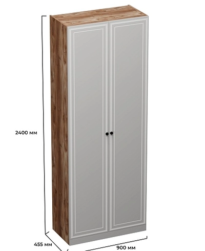 Шкаф двухдверный узкий A210.44-4