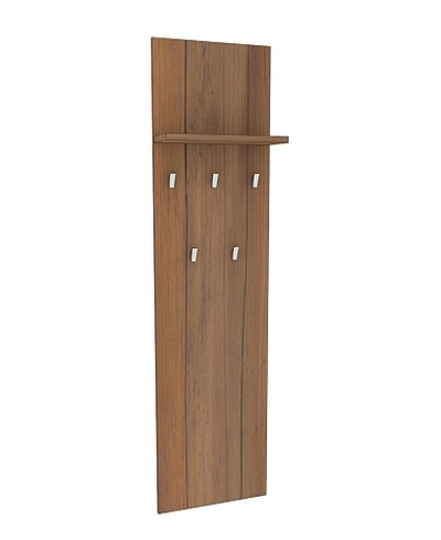 Панель узкая с полкой и крючками L176