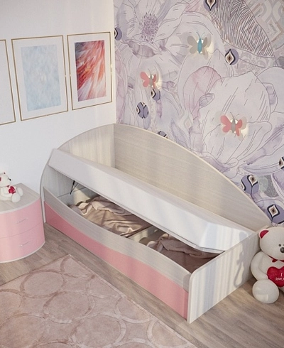 Кровать односпальная P901 с подъемным механизмом, 90x190