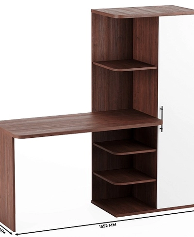 Рабочий стол со встроенным стеллажом HOF423