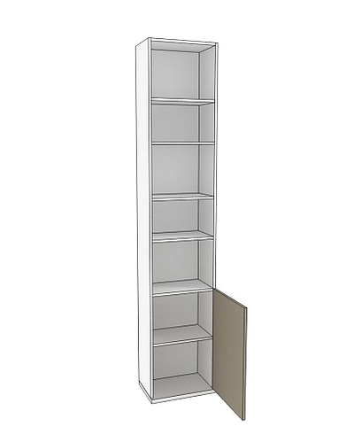 Стеллаж завершающий боковой глубина 452мм E250.45