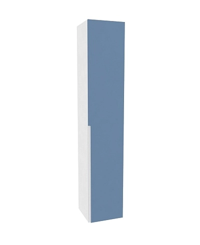 Шкаф однодверный со полками узкий, фасады в эмали LE220.44-4
