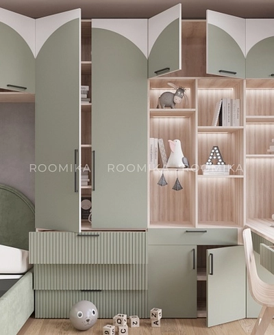 Лацио детская фрезерованные фасады в эмали 78