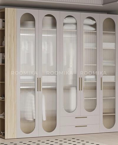 Шкафная группа Лацио фрезерованные фасады в эмали 39