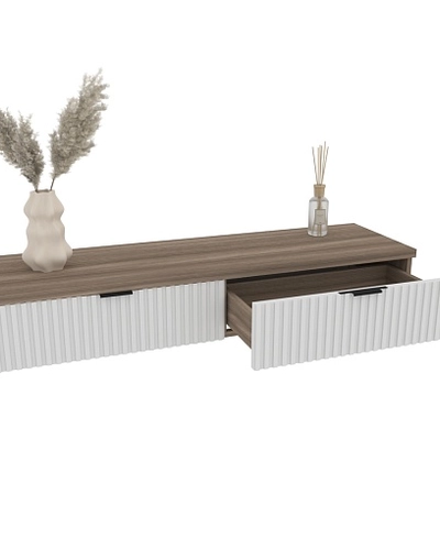 Туалетный столик, фрезерованные фасады в эмали LE-515