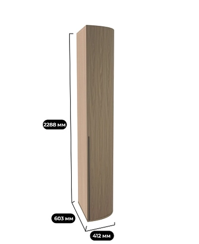 Шкаф завершающий с дверью P232.3 L/R