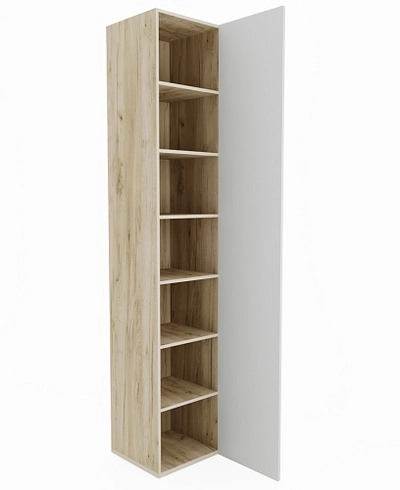 Шкаф однодверный со полками узкий L220.44-4