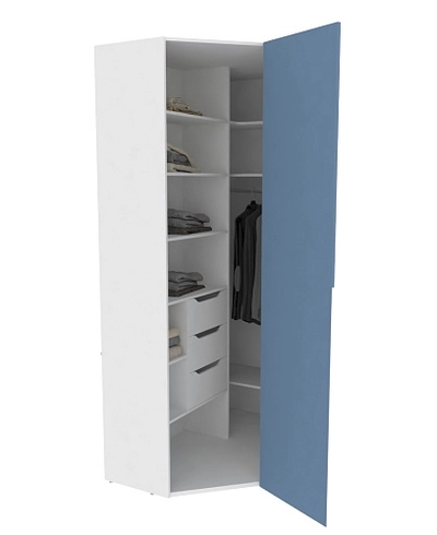 Шкаф угловой, фасады в эмали LE209.44 L/R