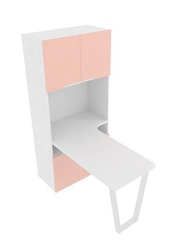 Cтол-стеллаж, фасады в эмали LE402 L/R