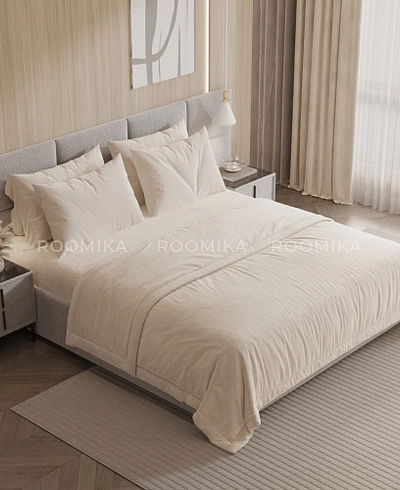 Cпальня с мягкой кроватью ВЕРСАЛ и мягкими тумбами 203