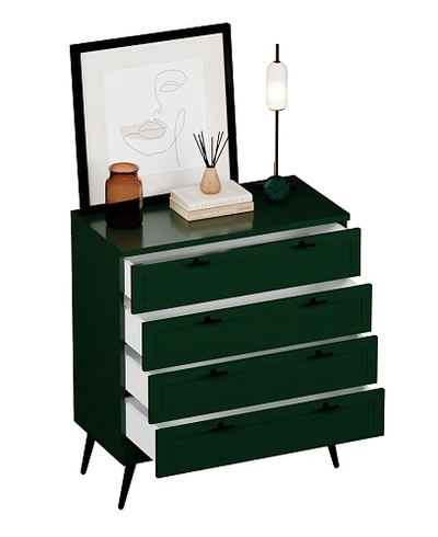 Комод с ящиками с эмалевой столешницей и боковинами A704.45ESB