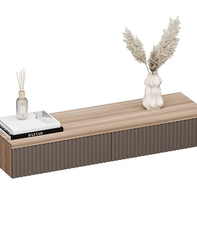 Туалетный столик, фрезерованные фасады в эмали LE-515