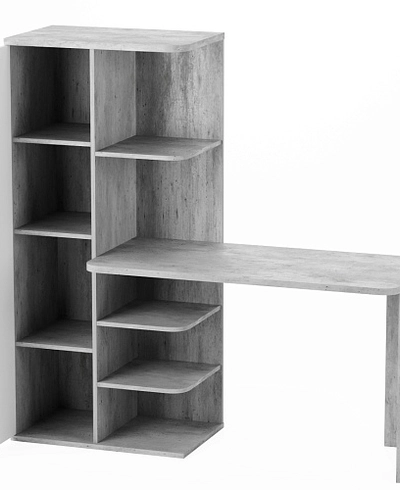 Рабочий стол со встроенным стеллажом HOF423