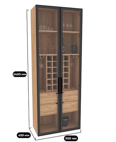 Шкаф-бар со встроенными ящиками R217