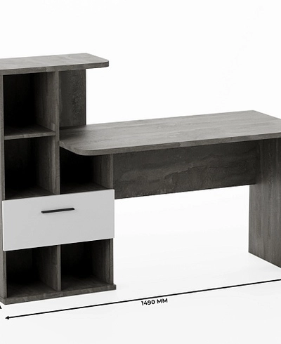Рабочий стол со встроенным стеллажом HOF421