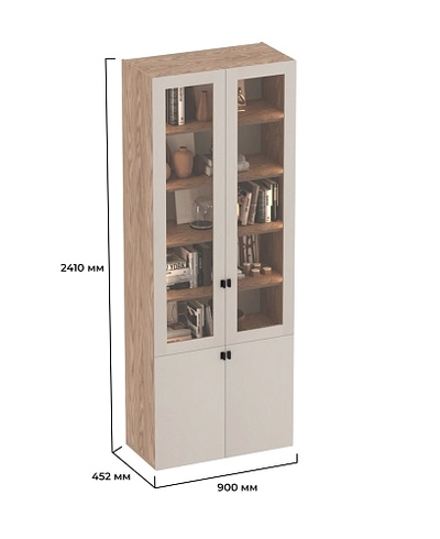 Шкаф книжный с подсветкой LG214S