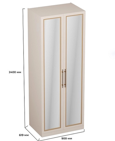 Шкаф двухдверный с зеркалом А210.60-3Z
