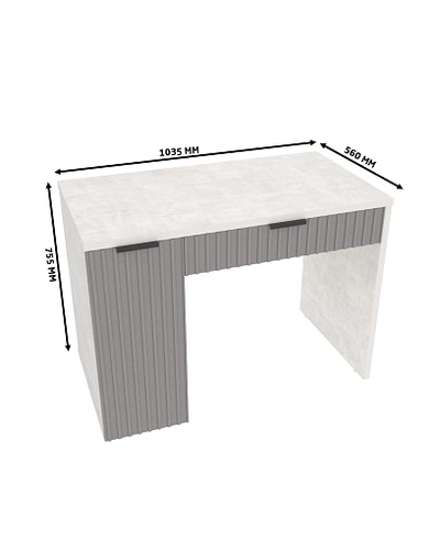 Cтол письменный с тумбой с фрезерованными фасадами LE717 L/R