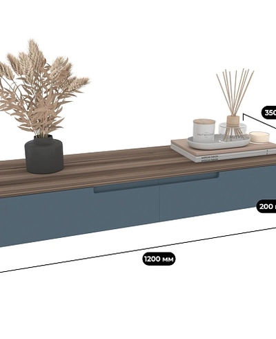 Туалетный столик, фасады в эмали LE-515
