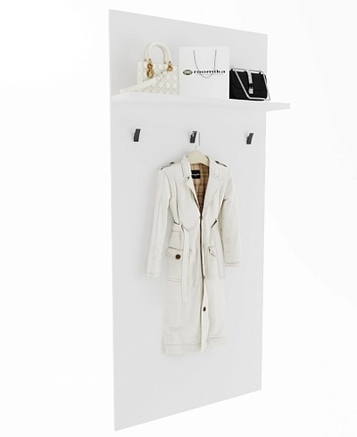 Панель широкая с полкой и крючками L177