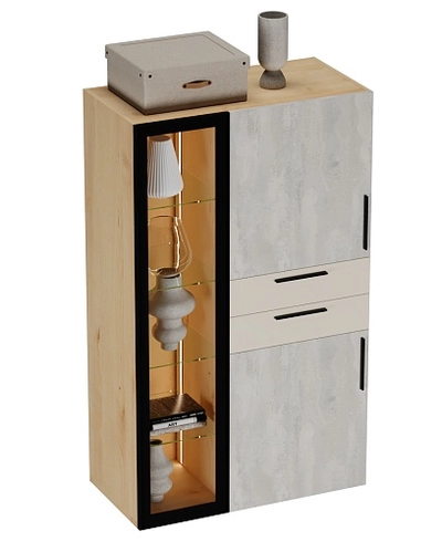 Шкаф комбинированный  R255 L/R