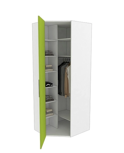 Шкаф угловой разносторонний L218 L/R