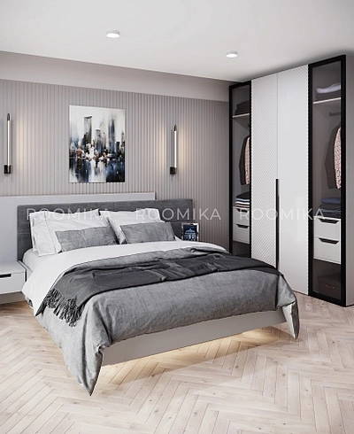 Шкаф 2 дверный, фасады в эмали LE210.60-2