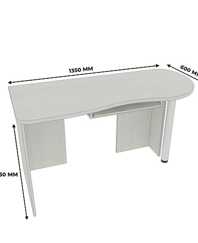 Стол письменный с полкой под клавиатуру P713 L/R