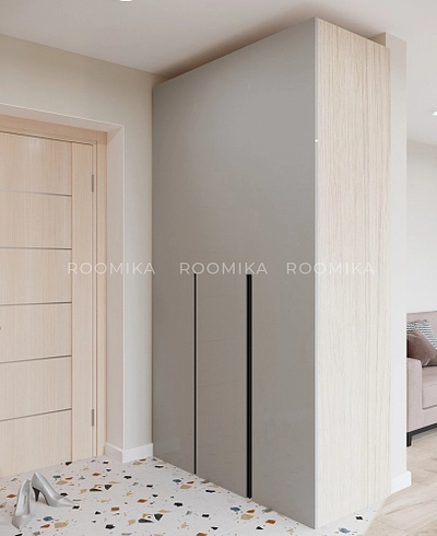 Шкафы для прихожей Лацио, фасады в эмали 13