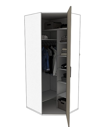 Шкаф угловой 846*846мм E218.1