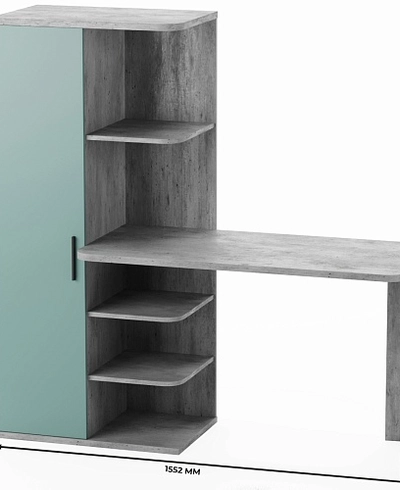 Рабочий стол со встроенным стеллажом HOF423