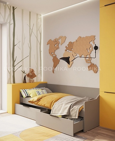 Кровать односпальная L902.200, 90x200