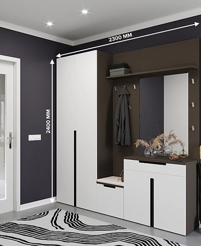 Лацио прихожая фасады в эмали 2