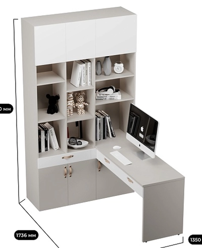 Ниша с рабочей зоной с подсветкой LG425 L/R