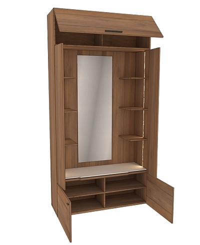 Секция с зеркалом и полками с подсветкой L408