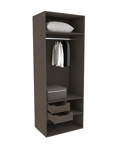 Шкаф двухдверный с узкими ящиками, фасады в эмали LE210.60-2