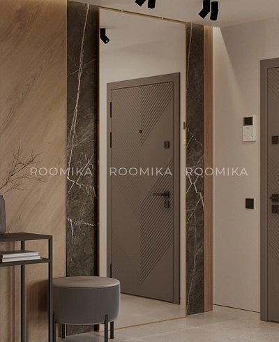 Зеркало в профиле R129.2 с подсветкой