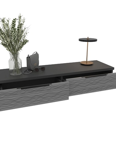 Туалетный столик, фрезерованные фасады в эмали LE-515