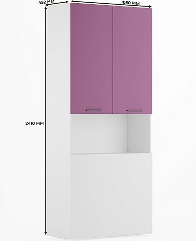 Шкаф двухдверный с фальш стенкой L212.1