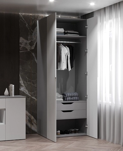 Шкаф 2 дверный, фасады в эмали LE210.60-3